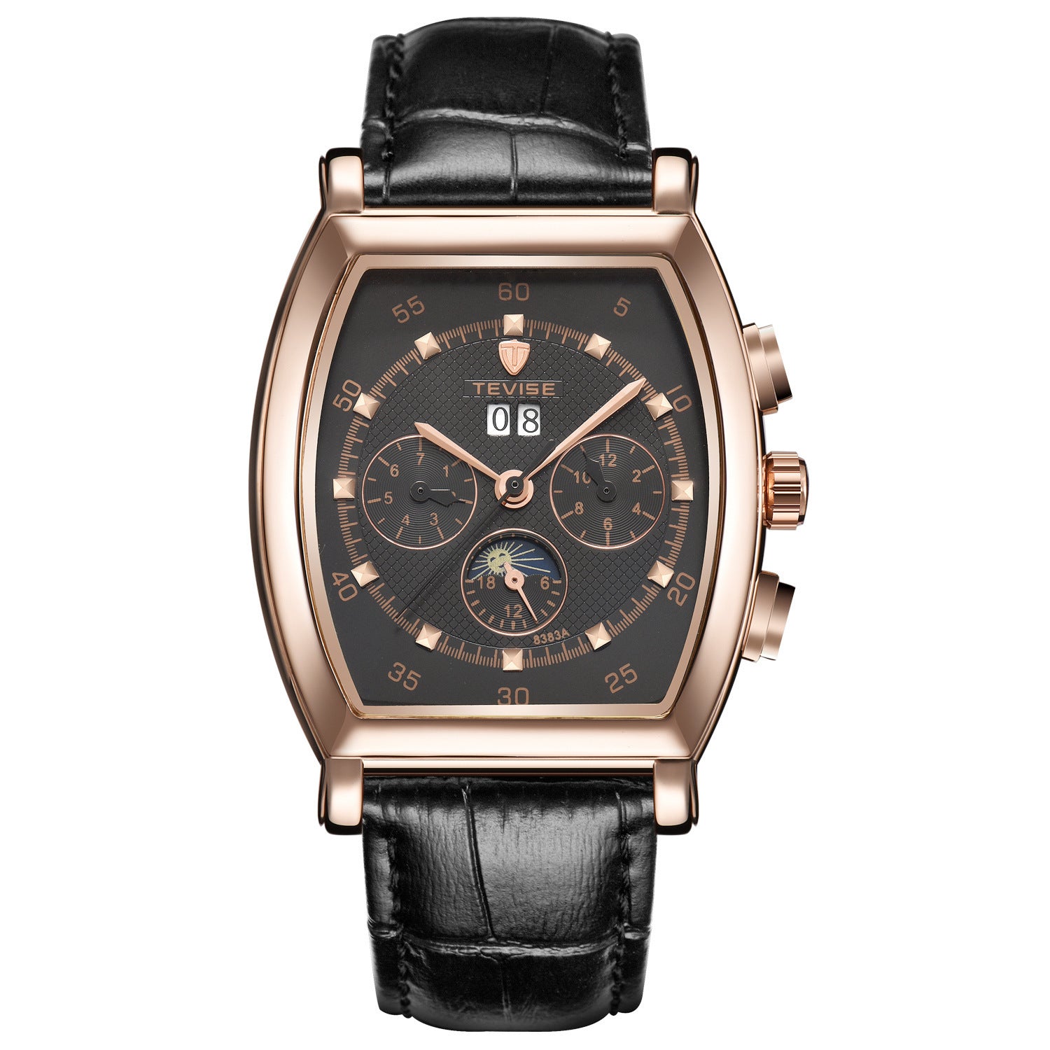 Orologio meccanico da uomo TEVISE, orologio da uomo multifunzione impermeabile