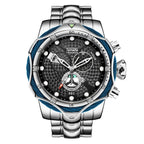 Temeite Brand Luxury Design Men's Quartz Watch Steel Band Quartz Wristwatch