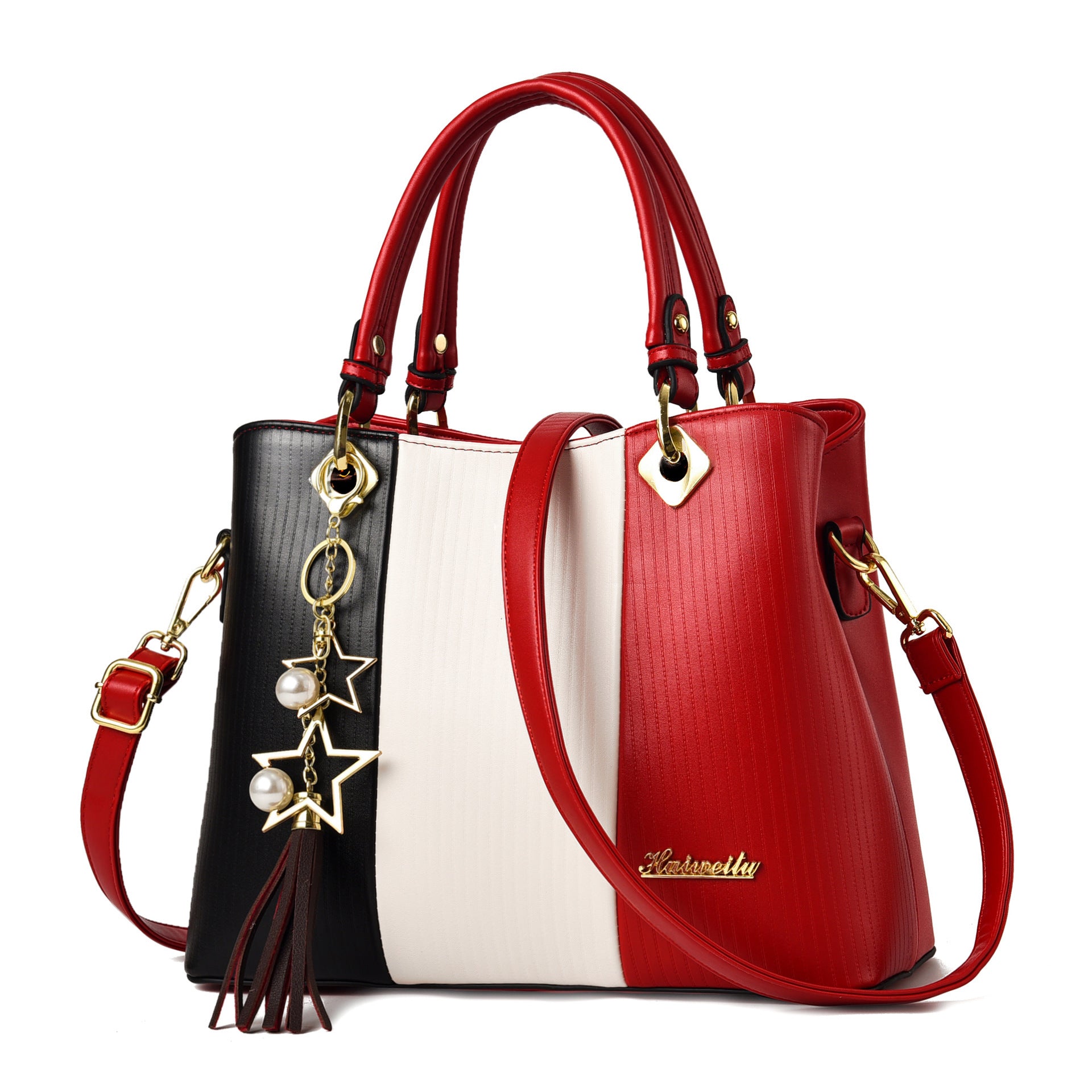 Schoudertas voor dames, meerdere zakken, grote capaciteit, dameshandtas, modieuze crossbody, PU-schoudertas voor dames
