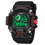 SANDA 326 New Arrival Electronic Digital Movement Dial LED Display Luminous Waterproof Outdoor Sports Men's Wrist Watch