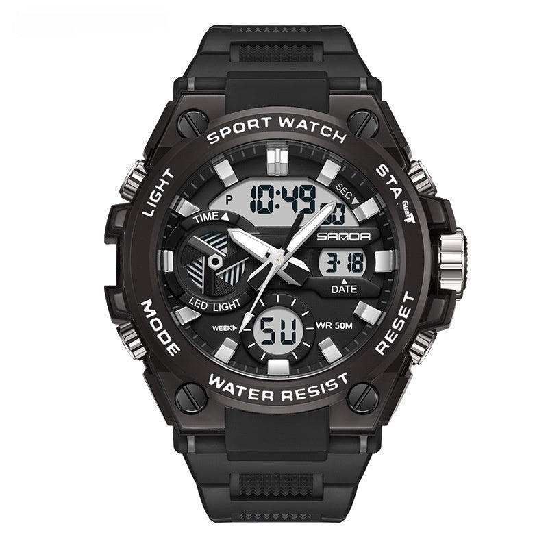 SANDA Brand Men's Military Shockproof Digital Sports Watches Waterproof Electronic Wristwatch for Men