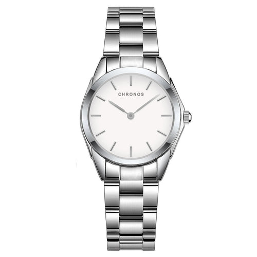 CHRONOS Dameshorloge Mode Casual Japanse Quartz Horloges Dames Zakelijk Waterdicht Roestvrijstalen Dameshorloge