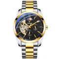 Orologio meccanico automatico da uomo Sun Moon And Stars con scheletro