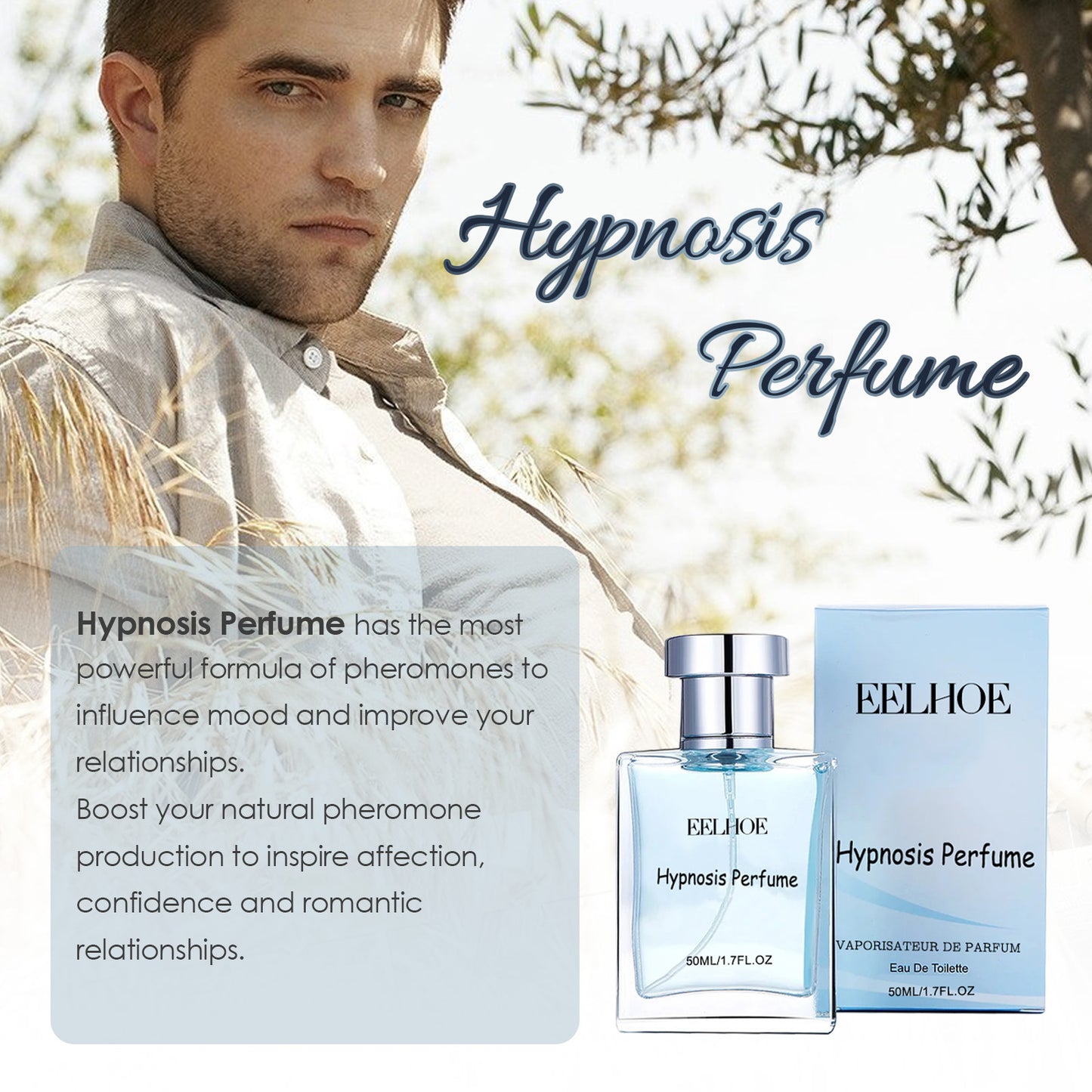 Men's Charm Perfume Natural Fresh Light Fragrance Deodorant Date Portable Atmosphere Perfume