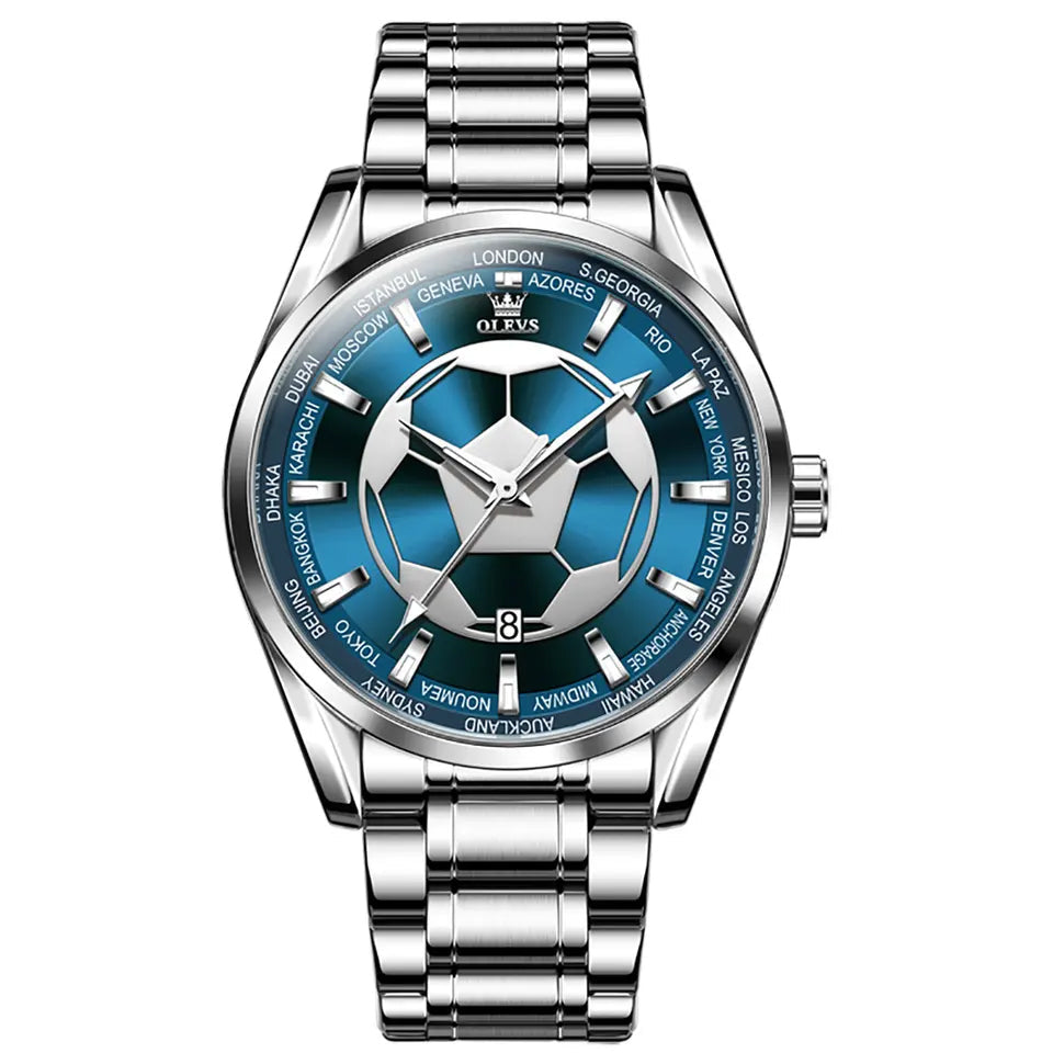 Olevs Man Business Casuual Watch Automatic Machanical Movement Waterproof Leather Band Man Fashion Watch - Acquisti Online