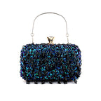 Women Luxury Handbag with Sequins Party Dinner Handbag Ladies Night Bag with Chain Women Banquet Clutch Bag