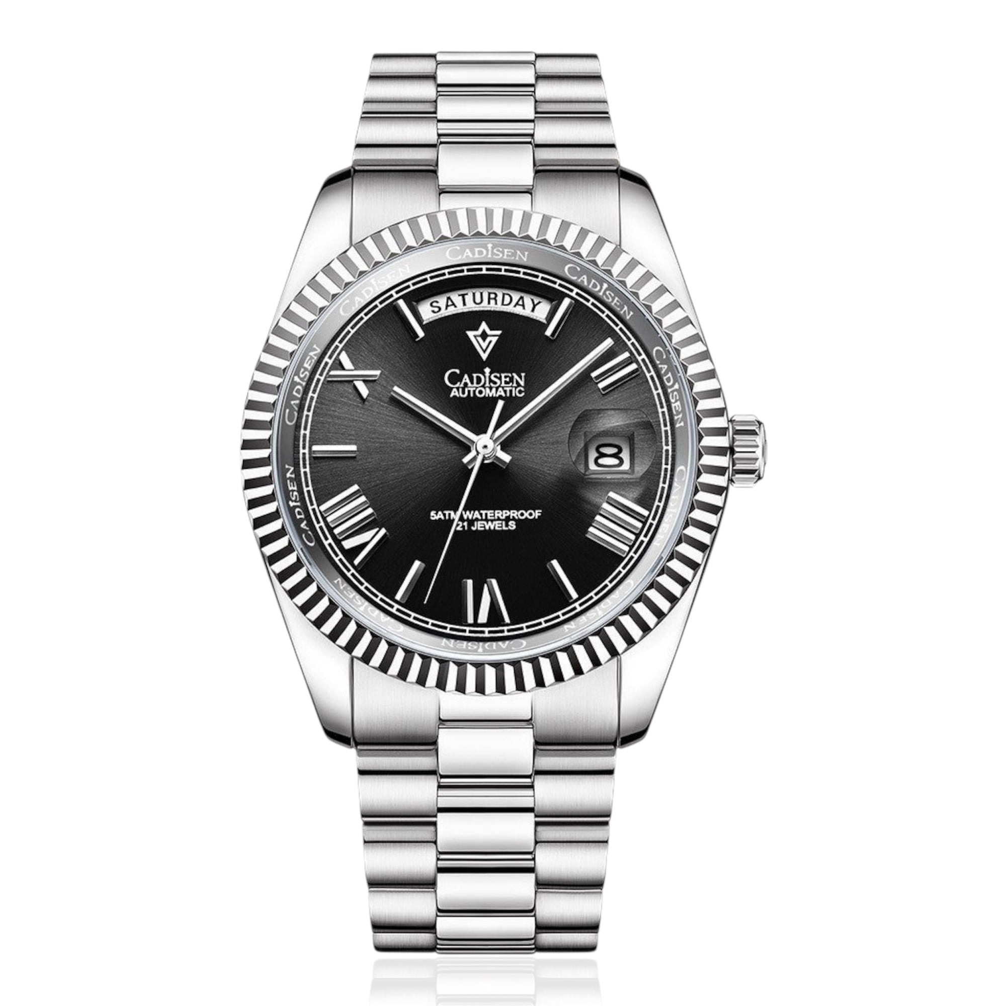 NEW 2025 CADISEN New Mens Automatic Mechanical Watch Luxury Brand Sapphire Luminous MIYOTA 8215 100M Waterproof Men's Watch