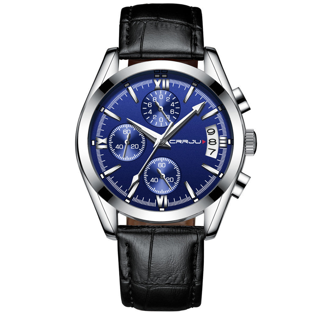 CUENA 6811 Ultra Thin Belt Mesh Men's Quartz Watch with Minimalist Calendar Fashion Waterproof Men's Watch Men's Multi-functional Watch - Acquisti Online