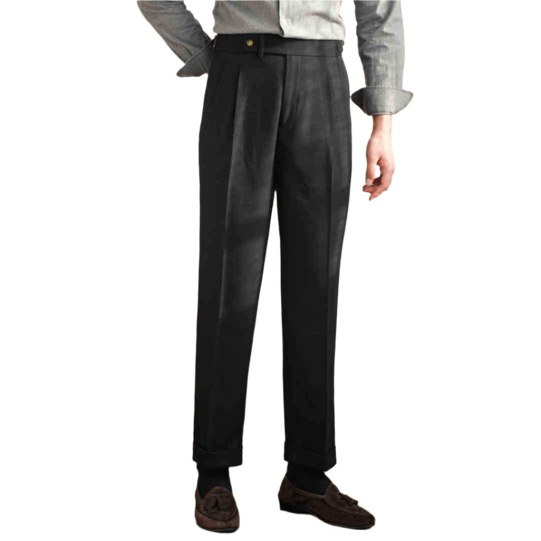 Heren modieuze casual zakelijke formele broek Retro All-match Naples gedrapeerd recht type heren casual formele broek