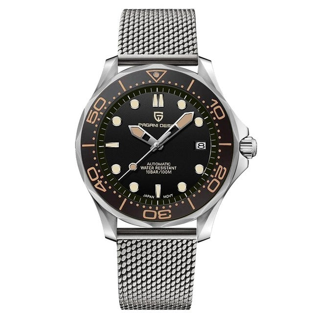 PAGANI DESIGN PD-1667 Man Automatic Steel Strap Sports Watch