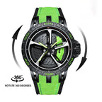 Men's Three-Dimensional Hollow Original 3D Real Super Car Watch Waterproof Quartz Watch Sports Men 360° Spin For Men