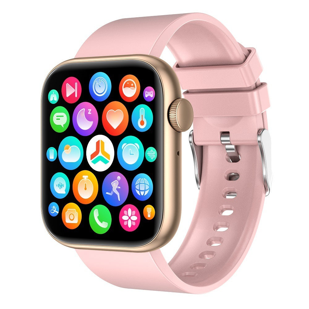 Orologio intelligente QX7 con controllo della temperatura corporea in metallo 185 Bluetooth e chiamata SOS