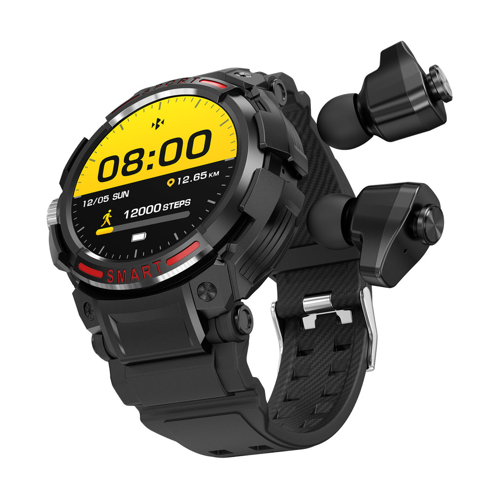 Orologio intelligente da uomo con auricolari TWS, Bluetooth, chiamata, display AMOLED, fitness tracker, monitoraggio della salute, pagamento NFC, orologio intelligente