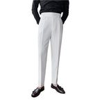 Men's Fashionable High-grade Slim Fit Draping Effect Pants