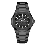 HOURSLY HY1371 Fashion China Man Quartz Watch Exclusive Steel Strap Water Resist Luminous Calendar Casual Men's Watch