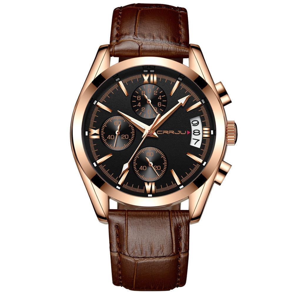 CUENA 6811 Ultra Thin Belt Mesh Men's Quartz Watch with Minimalist Calendar Fashion Waterproof Men's Watch Men's Multi-functional Watch