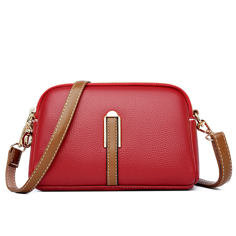 Dames modieuze schoudertas portemonnee portemonnee kleine tas grote capaciteit originele leren dames schoudertas