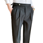 Men's Fashion Thin Draping Belt Decorative Casual Pants
