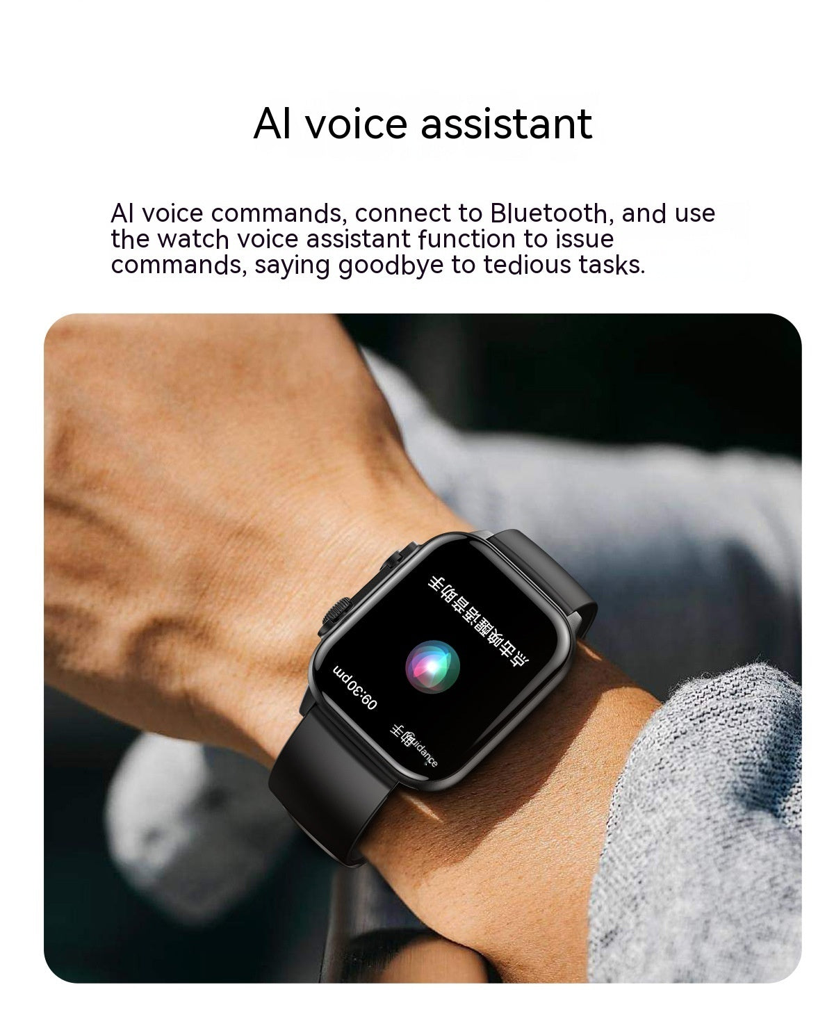 HK95 AMOLED Smart Watch NFC Bluetooth Call Electronic Watches Voice Control Waterproof Sports Fitness Tracker Smart Reminder Bluetooth Smart Watch - Acquisti Online