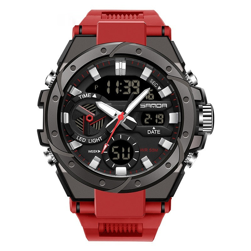 SANDA Brand Men's Military Shockproof Digital Sports Watches Waterproof Electronic Wristwatch for Men