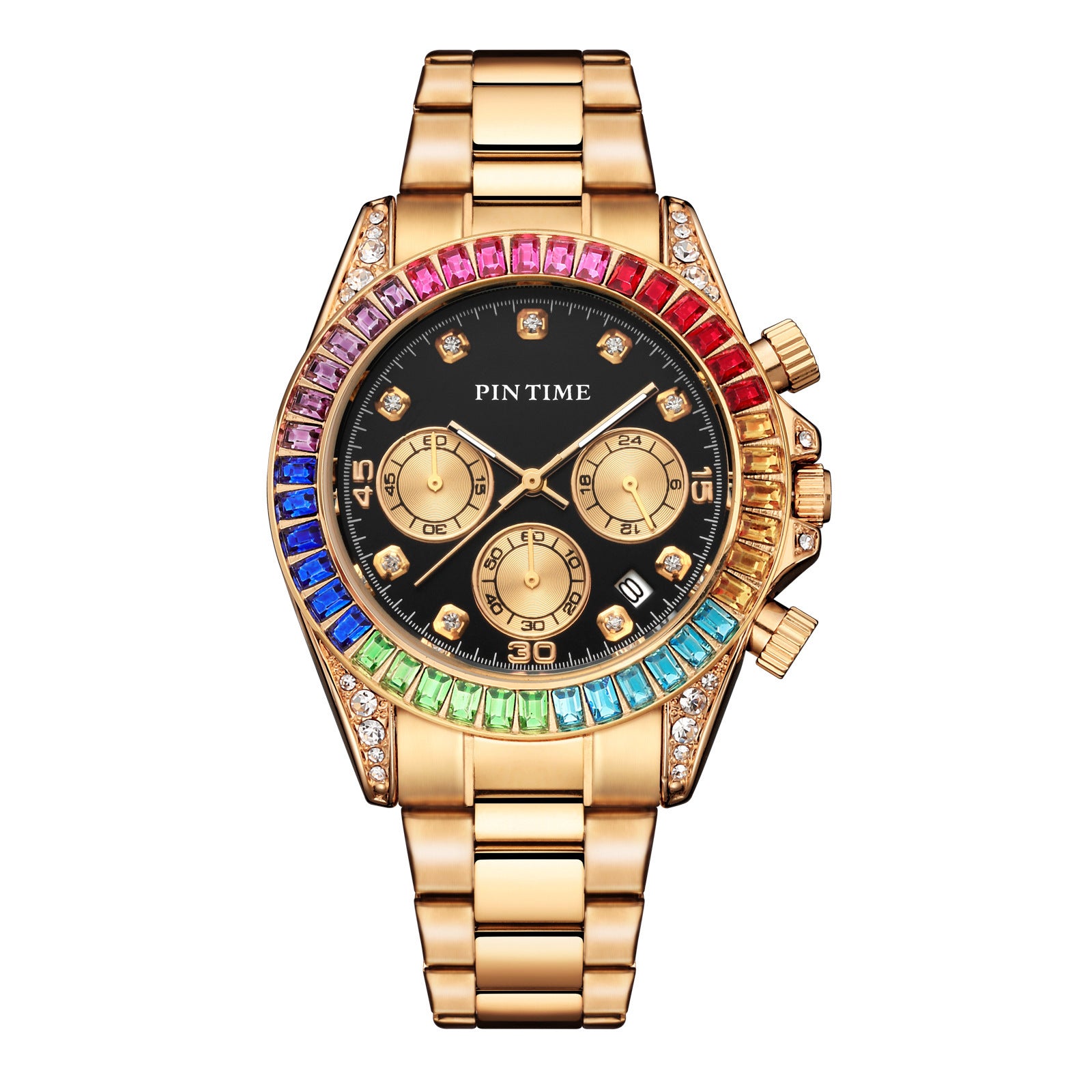 Mode stalen band horloge voor mannen en vrouwen
