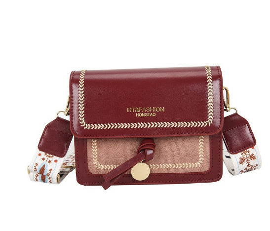 Women's Crossbody Bag With Square Shoulder Strap