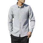 Herenmode Slim overhemdjas met lange mouwen