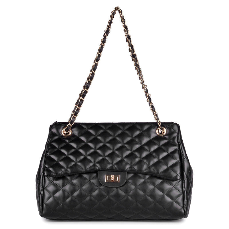 Simple diamond diagonal women's bag