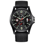 Men's Military Nylon Waterproof Date Quartz Analog Army Men's Quartz Wrist Watches Calendar Quartz Watch