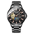 Guanqin Men's Watch Business Casual Automatic Movement Mechanical Watch Waterproof Leather Band Man Watch - Acquisti Online