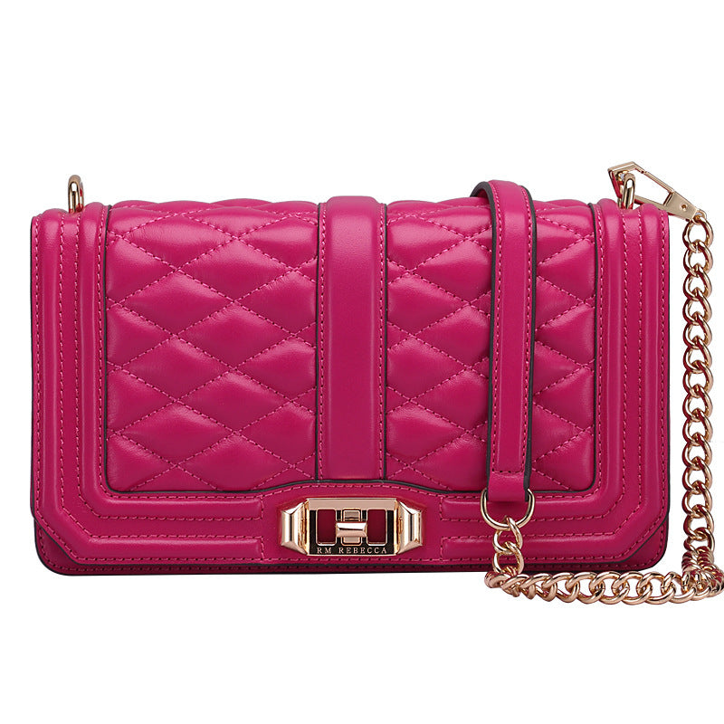 Dames modieuze kettingtas schoudertas diagonaal origineel leer grote capaciteit crossbody dames schoudertas