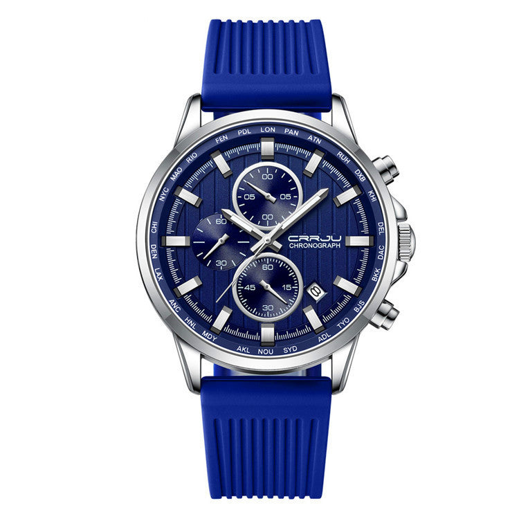 CRRJU 2315 Man Sports Silicon Band Casual Wristwatch - Acquisti Online