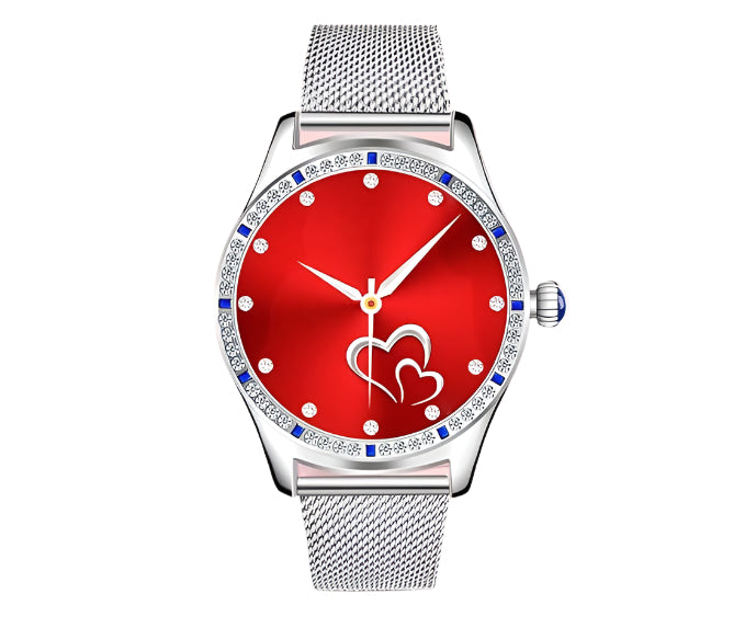 Vrouwen Smartwatch Bluetooth Oproep Gezondheidsmonitoring Sportmodus Slimme herinnering HD-scherm Mesh-riem Vrouwen Smartwatch