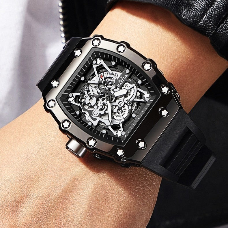 Man Sports Watch Silicon Band Waterproof Watch - Acquisti Online