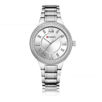 CURREN 9004 Women Quartz Watch Fashion Diamond Dress Bracelet Ladies Watches Quartz Women's Wrist Watch - Acquisti Online