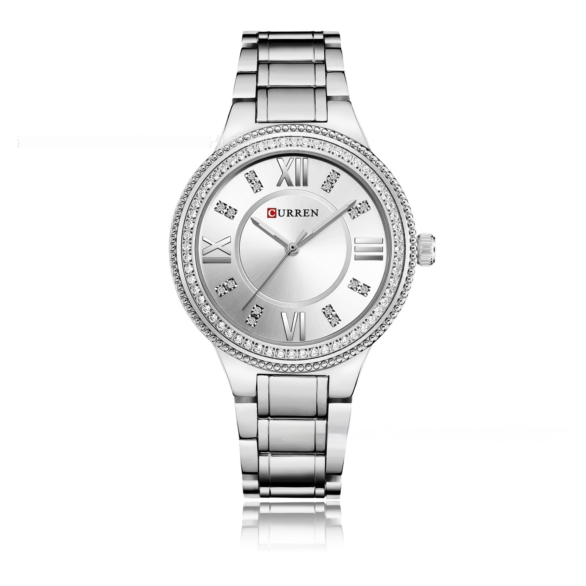 CURREN 9004 Women Quartz Watch Fashion Diamond Dress Bracelet Ladies Watches Quartz Women's Wrist Watch - Acquisti Online