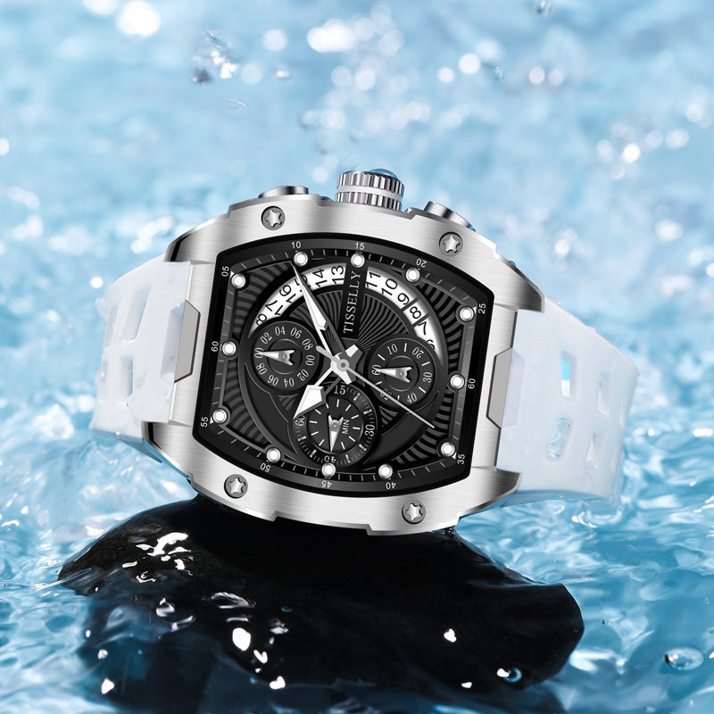TISSELLY TIS6622 Man Waterproof Barrel-shaped Watch - Acquisti Online