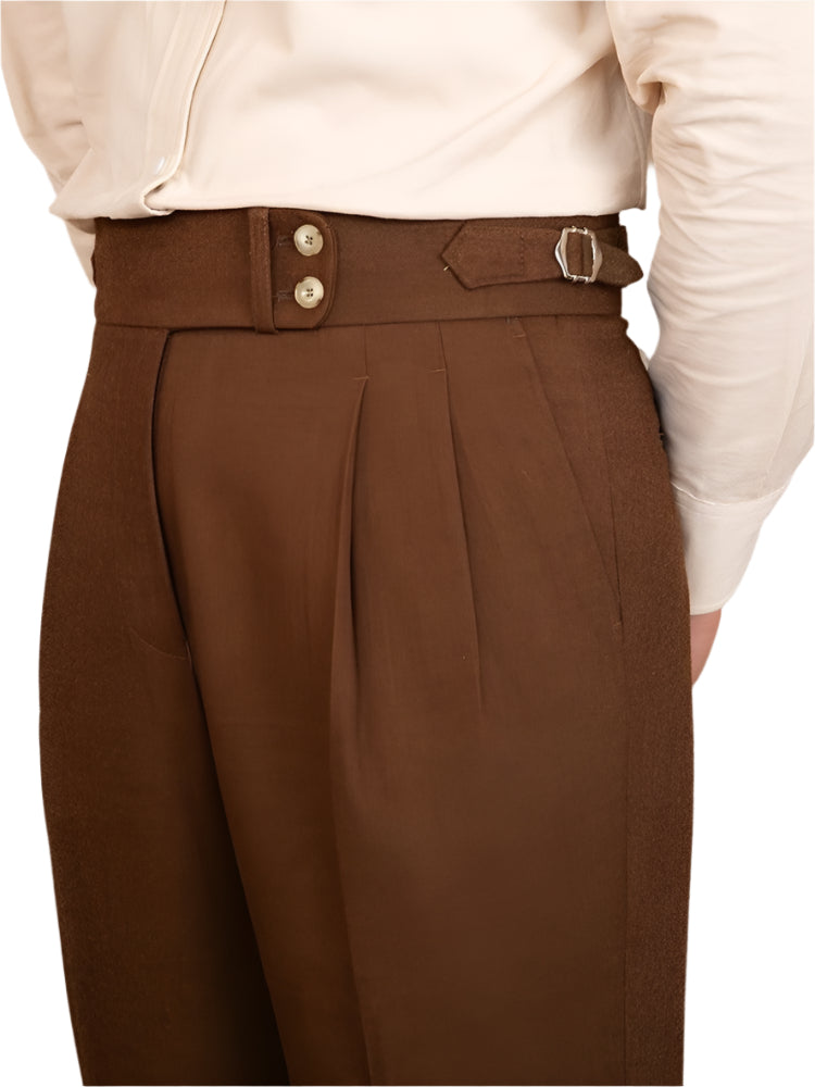 Men's British Commuter Anti-wrinkle Retro Trendy Business Slim-fit Casule Pants