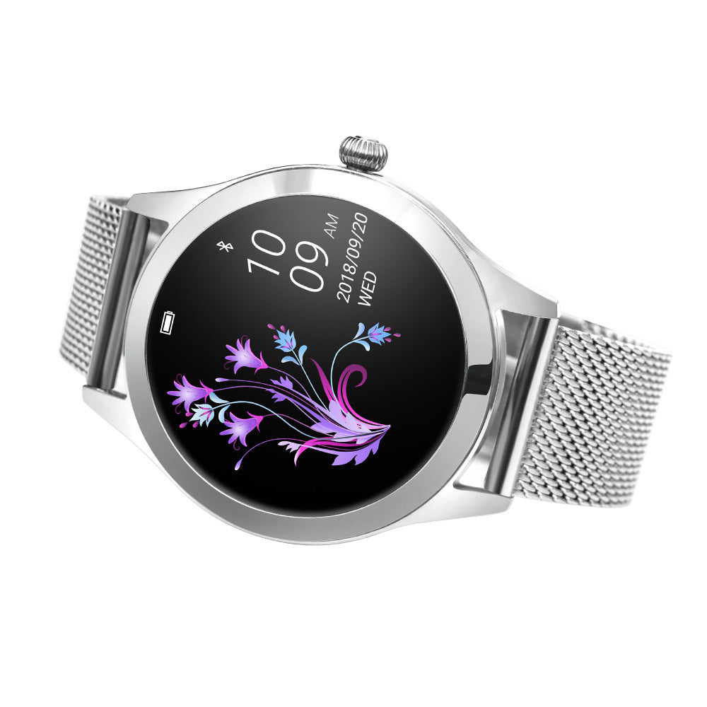 Orologio intelligente Bluetooth BT da donna con schermo HD, monitoraggio delle condizioni di salute, promemoria social, orologio intelligente alla moda