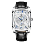 CHENXI Brand Vintage Men's Watch Retro Genuine Leather Strap Watches Roman Numerals Antique Square Men's Watches Waterproof Men's Luminous Calendar Fashion Quartz Watch - Acquisti Online