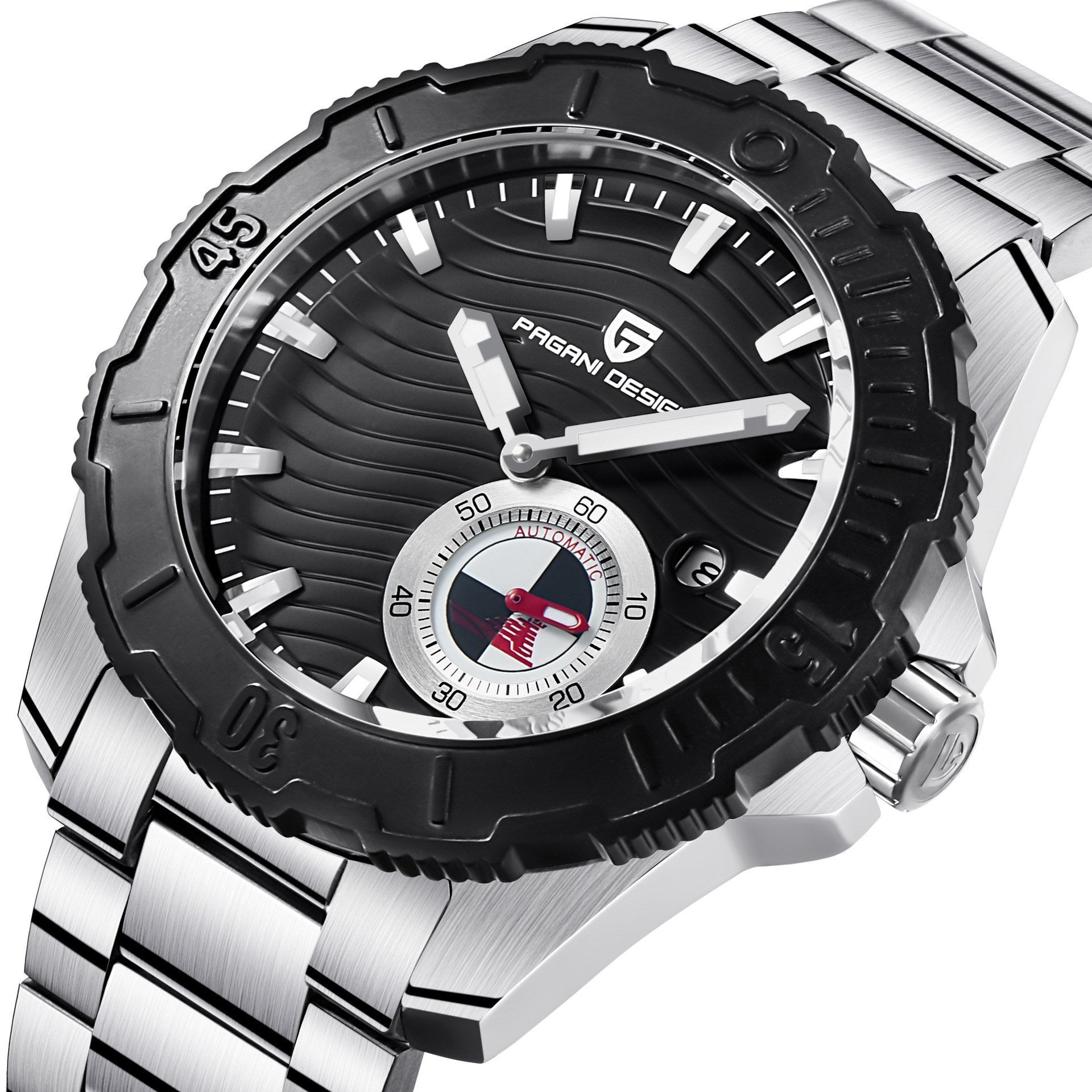 PAGANI DESIGN Men's Business Casual Watch Automatic Movement Multifunctional Sports Watch Waterproof Steel Band Watch - Acquisti Online