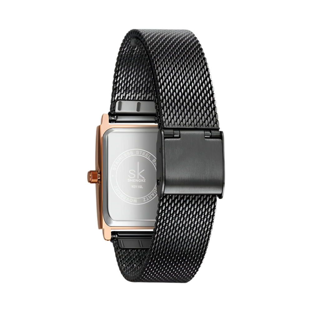 Shengke Dames Quartz Horloges Mode Dameshorloge Luxe Merk Rechthoekig Quartz Polshorloge Luxe Cadeaus voor Vrouwen