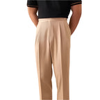 Fashion British Style Men's Leisure Commute Solid Color pant