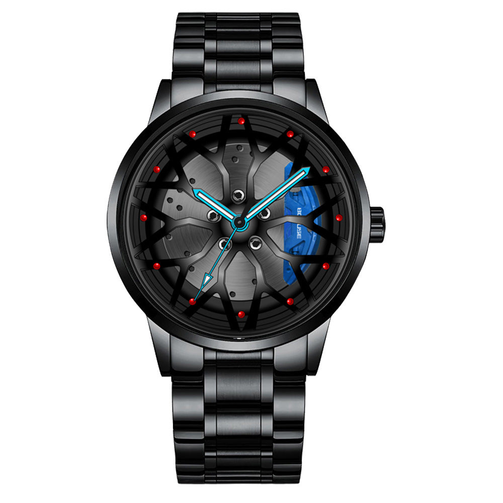 Men's Luxury Car Wheel Watch for Men Brand AMG Rim Dial Fashion Men's Watch 3D Waterproof Men's Watch