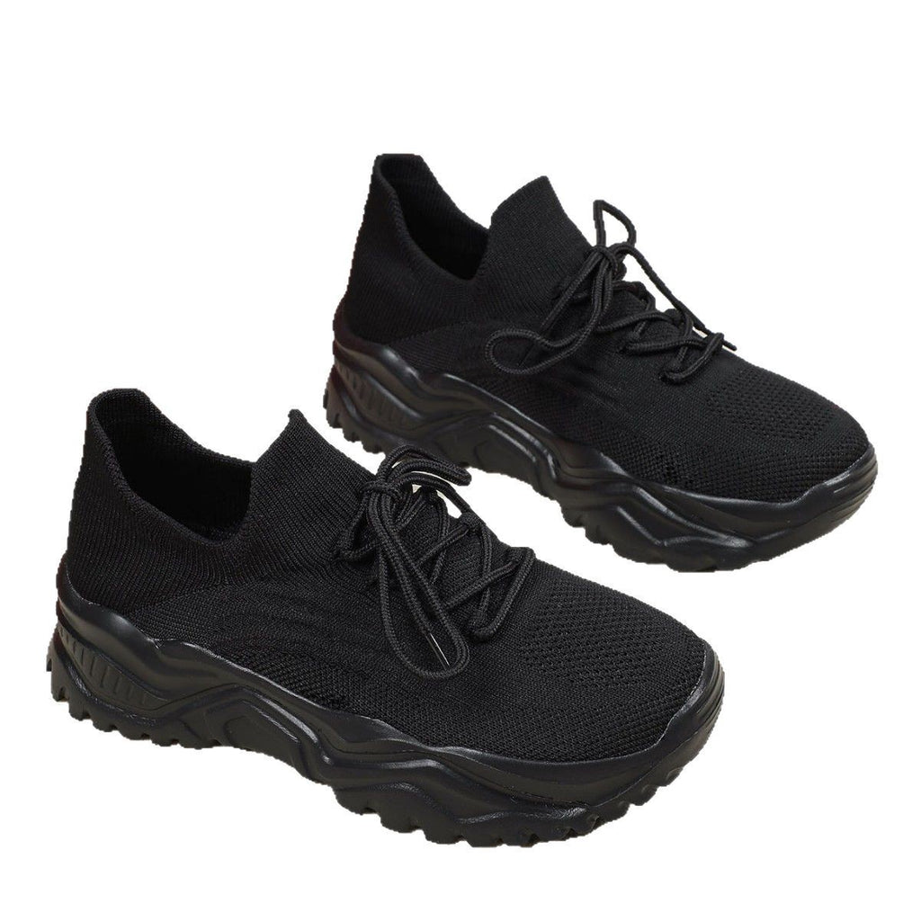 Summer And Autumn Plus Size Sports Breathable Flyknit Fashion Sock Shoes - Acquisti Online