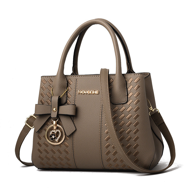 Women's Bag Fashionable Handbag Original Leathe Shoulder Bag Multi Pocket Large Capacity Portable Shoulder Messenger Bag