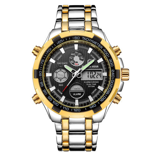 Orologio sportivo multifunzione in lega con calendario da uomo