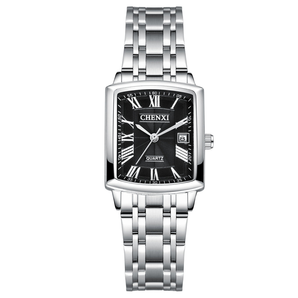 CHENXI Women's Luxury Quartz Wristwatches Waterproof Square Dial Stainless steel Strap Casual Fashion Women Quartz watch