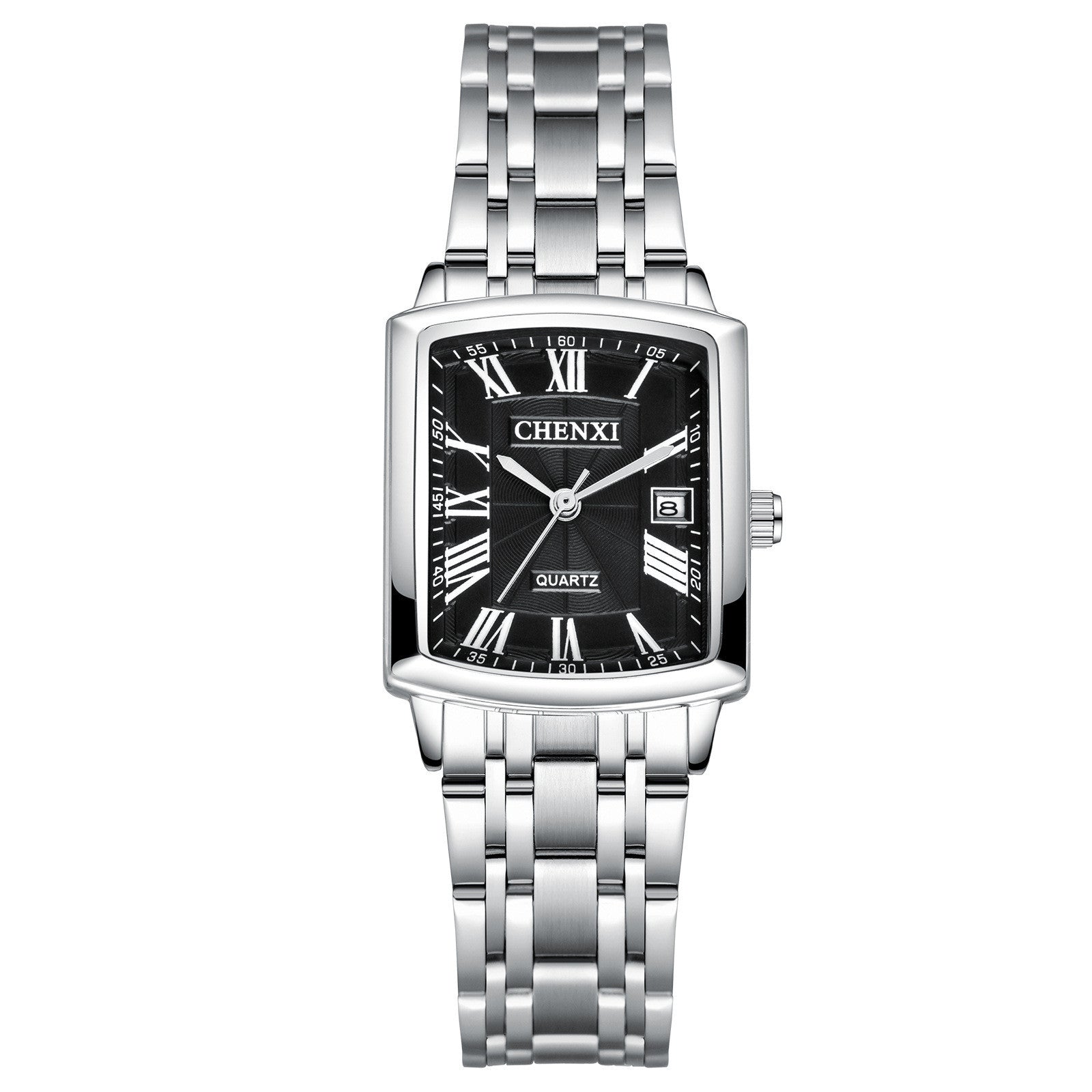 CHENXI Dames Luxe Quartz Horloge Waterdicht Vierkante Wijzerplaat Roestvrijstalen Band Casual Dames Quartz Horloge