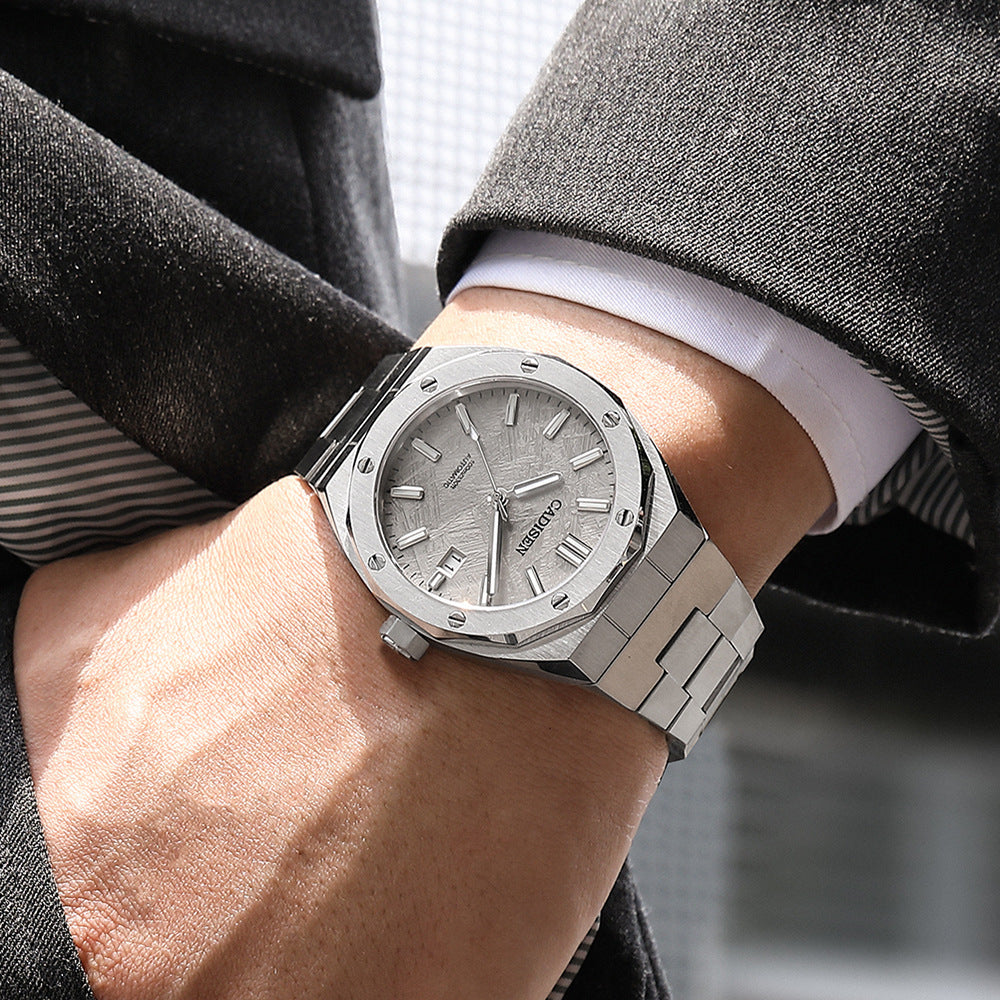 CADISEN Men's Watch Mechanical Automatic 100M Waterproof Luxury Wrist Watch Casual Business Wrist Watch